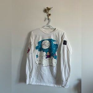 90s Vintage humeur design long sleeve Graphic Tee